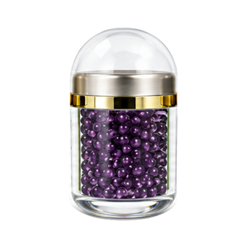Grape flavor capsule sample